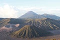 Landscape view Bromo mountain is an active volcano