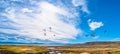 Landscape view from Calafate, a town in Patagonia, Argentina Royalty Free Stock Photo