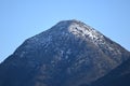 Landscape view of the Cerro Manquehue after a rainy day in Santiago, Chile Royalty Free Stock Photo