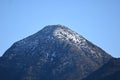 Landscape view of the Cerro Manquehue after a rainy day in Santiago, Chile Royalty Free Stock Photo