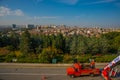 Landscape with a view of the city. Panorama of the capital of Turkey. Ankara, Turkey