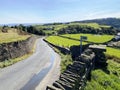 Landscape view, of Corporal Lane, on a sunny day in, Bradford, Yorkshire, UK