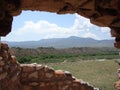 LaAncient Tuzigoot National Monument ruins near Clarkdale, Arizona Royalty Free Stock Photo