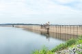 Landscape view of Dam ridge Khun Dan Prakan Chon dam Khlong Tha Dan Dam