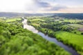 Landscape view on Dordogne river in France Royalty Free Stock Photo