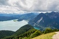 View from famous Jochberg, Bavaria in Germany