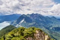 View from famous Jochberg, Bavaria in Germany