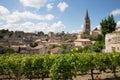 Landscape view of french Wine District Saint-Emilion village in Bordeaux france Royalty Free Stock Photo