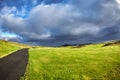 Landscape view of golf course In Iceland Royalty Free Stock Photo