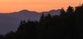 Great Smoky Mountains National Park Sunset Royalty Free Stock Photo