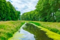 Landscape view with Herring channel near Gdansk in Poland.