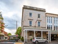 A landscape view of the Hotel Kinsley, located in the former State of New York National Bank in