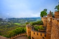 The landscape view and inner yard of Hohenzollern Royalty Free Stock Photo