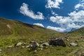 Landscape view of Kackar Mountains in Rize, Turkey. Royalty Free Stock Photo