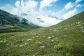 Landscape view of Kackar Mountains in Rize, Turkey. Royalty Free Stock Photo