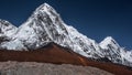 Landscape view of Kala Patar 5,643 m. Royalty Free Stock Photo