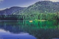 Landscape view of Karagol (Black lake) in Savsat,Artvin,Turkey