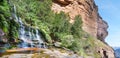 Landscape view of Katoomba Falls Blue Mountains New South Wales Royalty Free Stock Photo