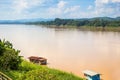 Landscape view of Khong river at Thai-Laos border