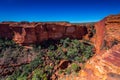 Landscape view at Kings Canyon, Australia Outback Royalty Free Stock Photo