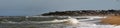 Landscape view of La Pedrera beach in Rocha, Uruguay