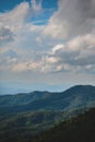 Landscape view and layers mountain at rural area