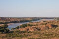 Landscape view of the Limpopo River at Mapungubwe National Park South Africa