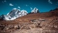 Landscape view of Lobuche village. Royalty Free Stock Photo