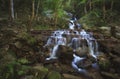 Landscape view of Mae Kampong Waterfall, Chiang Mai, Thailand Royalty Free Stock Photo