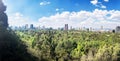 Mexico City Landscape from the Chapultepec Castle Royalty Free Stock Photo