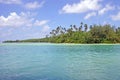 Motutapu islet Muri Lagoon Rarotonga Cook Islands Royalty Free Stock Photo