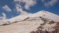 Landscape view of Mount Elbrus in Caucasus, Russia. Royalty Free Stock Photo