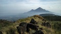Landscape view of Mount Penanggungan, East java, Indonesia, landscape wallpaper, high quality Royalty Free Stock Photo