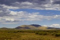 Landscape view of Andalucian Sierra mountain range near Reno, Nevada, USA