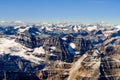 Landscape view of mountain range at Rocky mountains, Alberta, Canada Royalty Free Stock Photo
