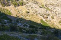 Landscape view from mountains above Ivan Dolac on Hvar island