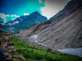 Landscape view of mountains in kashmir india, high altitude mountains in india