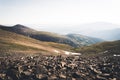 Landscape view of mountains in the morning near Quandary Peak. Royalty Free Stock Photo