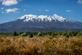 Landscape view of Mt Ruapehu in Tongariro national park, New Zealand Royalty Free Stock Photo