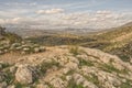 Landscape view from Mycenae ruins, Greece Royalty Free Stock Photo