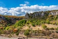 Landscape view near Balazuc in France, Ardeche district Royalty Free Stock Photo