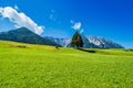 Landscape view near Lake Walchsee near Koessen in Tirol, Austria