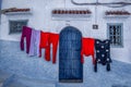 Landscape View of the old traditional entrance. Chefchaouen Royalty Free Stock Photo