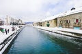 Landscape view of Otaru canals Royalty Free Stock Photo