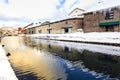 Landscape view of Otaru canals Royalty Free Stock Photo