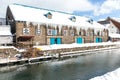 Landscape view of Otaru canals Royalty Free Stock Photo