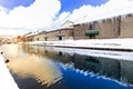 Landscape view of Otaru canals Royalty Free Stock Photo