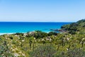 Landscape view over Cave beach in Jervis Bay, Booderee National Park, NSW, Australia Royalty Free Stock Photo