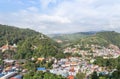 Landscape view over Tachileik community myanmar between border thai - myanmar from Wat Prathat Doi Wao temple view point at Maes Royalty Free Stock Photo