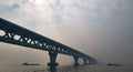 A landscape view of the Padma bridge of Bangladesh.